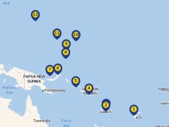 Mapa plavby
