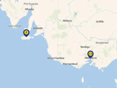 Mapa plavby