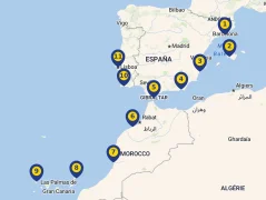 Mapa plavby