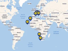 Mapa plavby
