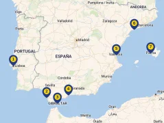 Mapa plavby