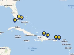 Mapa plavby