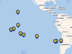 Mapa plavby