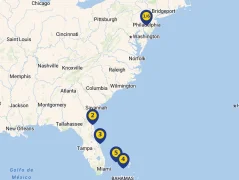 Mapa plavby