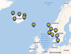 Mapa plavby