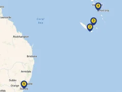 Mapa plavby