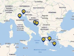 Mapa plavby