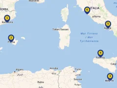 Mapa plavby