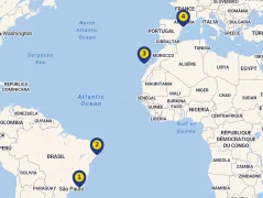 Mapa plavby
