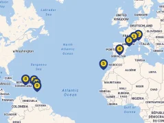 Mapa plavby