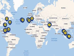 Mapa plavby
