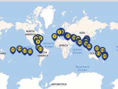 Mapa plavby